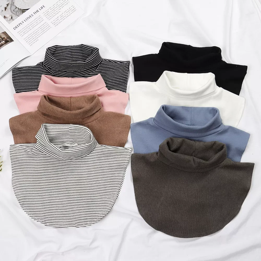 1PC Ladies Cotton Knitted False Fake Collar Autumn Winter Windproof Warm Solid Color Detachable Turtleneck Ribbed Scarf Wrap
1PC Ladies Cotton Knitted False Fake Collar Autumn Winter Windproof Warm Solid Color Detachable Turtleneck Ribbed Scarf Wrap