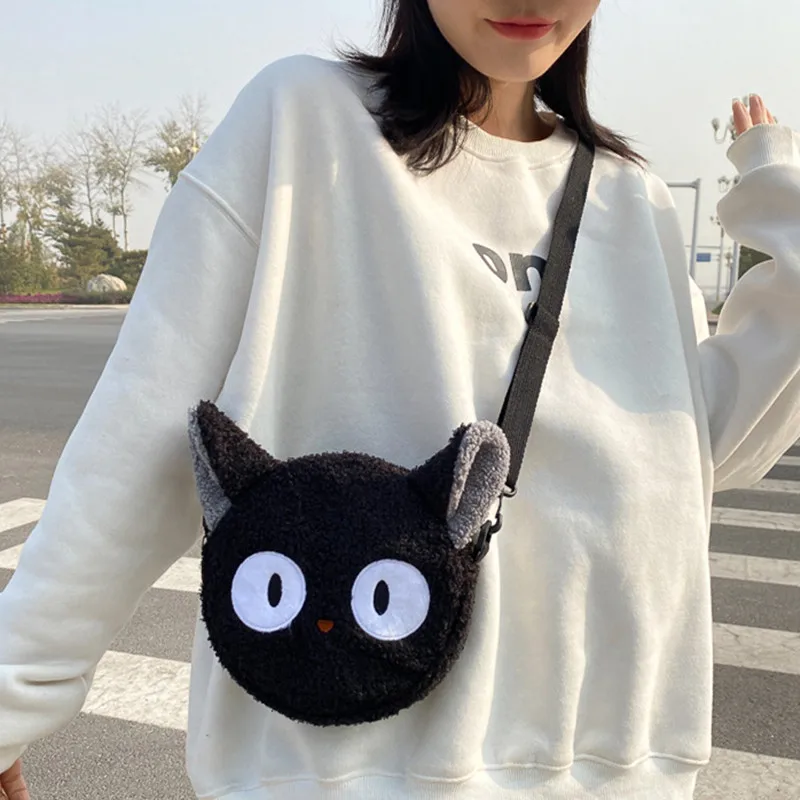 Anime Kiki's Delivery Service Cosplay Black JiJi Cartoon Plush Shoulder Bags For Women Mini Black Cat Kiki Messenger Bag Handbag
Anime Kiki's Delivery Service Cosplay Black JiJi Cartoon Plush Shoulder Bags For Women Mini Black Cat Kiki Messenger Bag Handbag