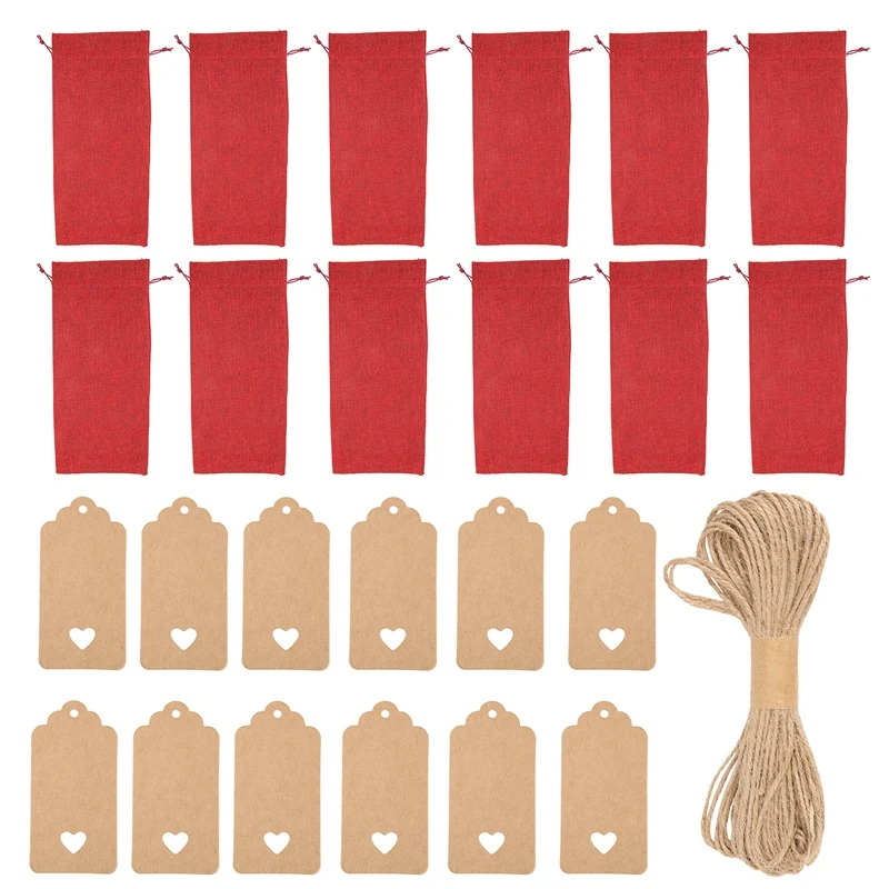 Burlap Wine Bags Wine Gift Bags, 12 Pcs Wine Bottle Bags With Drawstrings, Tags & Ropes, Reusable Wine Bottle Covers
Burlap Wine Bags Wine Gift Bags, 12 Pcs Wine Bottle Bags With Drawstrings, Tags & Ropes, Reusable Wine Bottle Covers