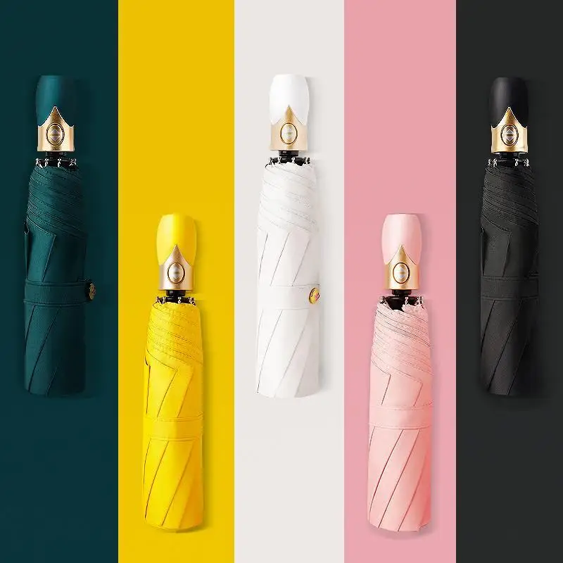 8/10 Bone Automatic/Manual Folding Umbrella for Women Sunny and Rainy UV Three-fold Umbrellas Paraguas Mujer Guarda Chuva
8/10 Bone Automatic/Manual Folding Umbrella for Women Sunny and Rainy UV Three-fold Umbrellas Paraguas Mujer Guarda Chuva
