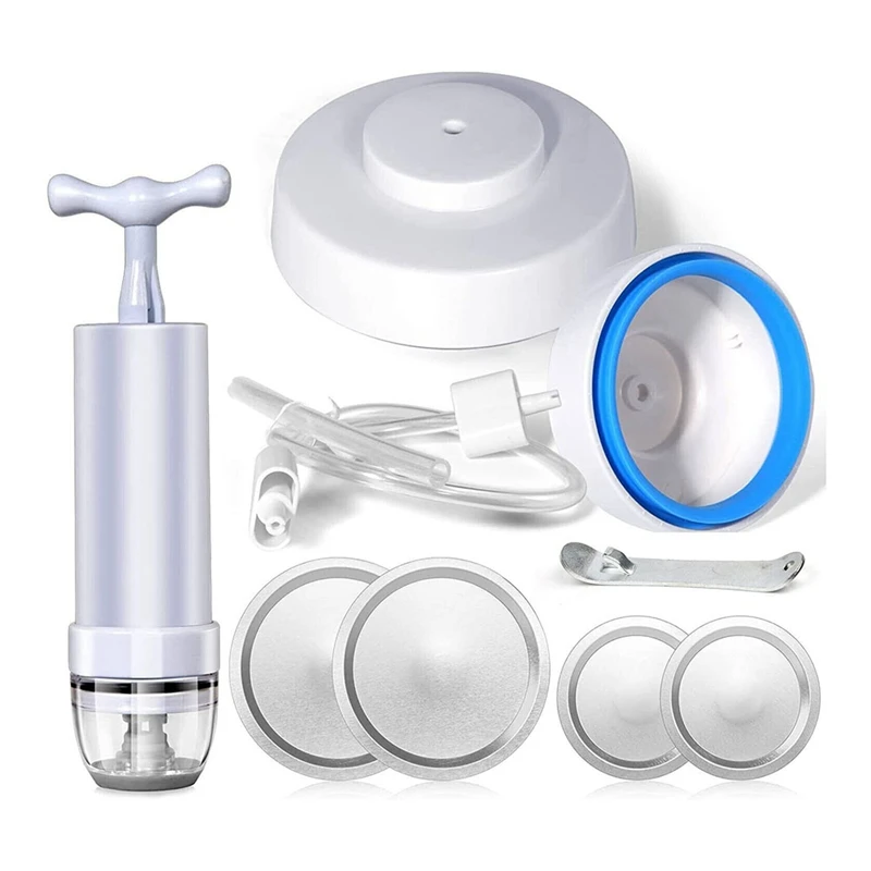 9 Pieces/Set Mason Jar Sealer Vacuum Kit Convenience Canning Sealing Storage Packaging Food Accessories
9 Pieces/Set Mason Jar Sealer Vacuum Kit Convenience Canning Sealing Storage Packaging Food Accessories