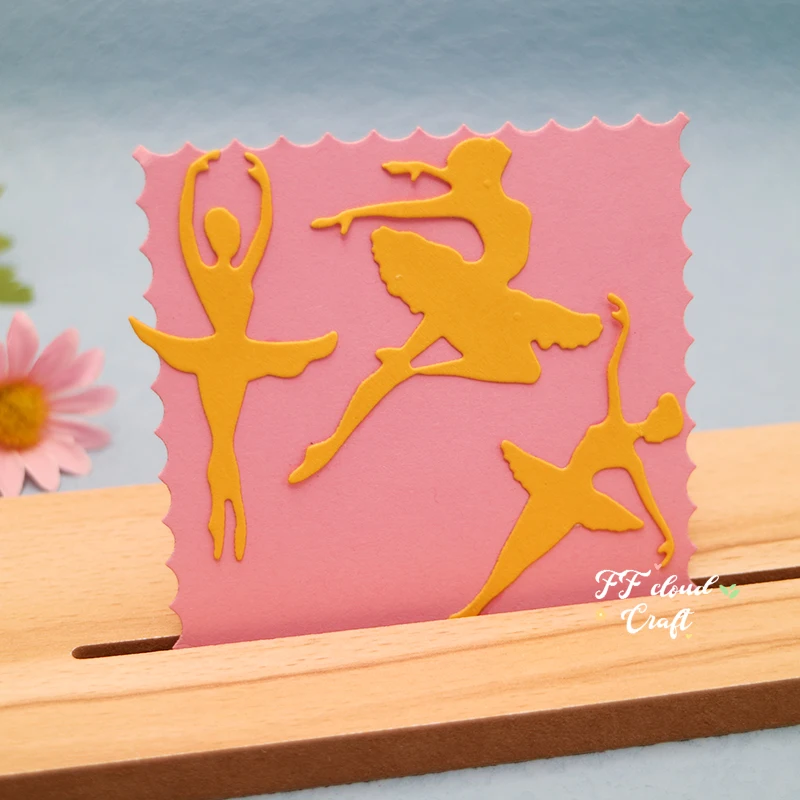 

2022 Cutting Dies Dancing Girl Scrapbook Craft Die Cut Embossing DIY Decorative Album Cover Paper Cards Making Tool