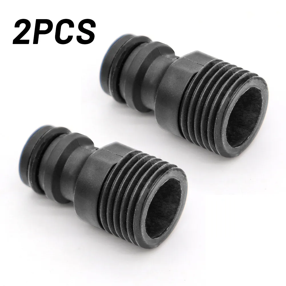 

2PC 1/2" BSP Threaded Tap Adaptor Garden Water Hose Quick Pipe Connector Fitting Garden Irrigation System Parts Adapters