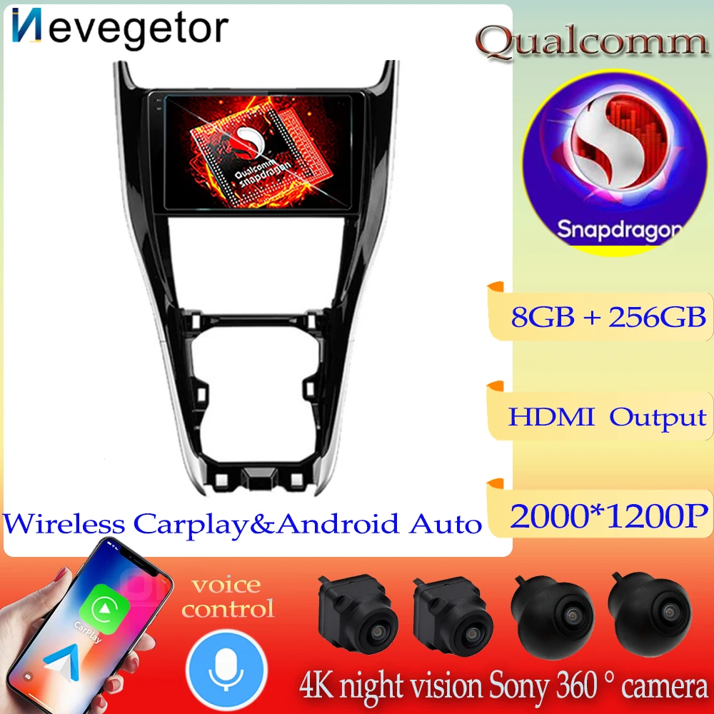 Автомобильный радиоприемник для TOYOTA harrier, Qualcomm, Snapdragon, мультимедийный видеоплеер, GPS-навигация, система Android 13, 2 din, фонарь, Wi-Fi, BT, GPS
Автомобильный радиоприемник для TOYOTA harrier, Qualcomm, Snapdragon, мультимедийный видеоплеер, GPS-навигация, система Android 13, 2 din, фонарь, Wi-Fi, BT, GPS