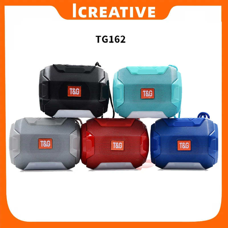 Portable Wireless Bluetooth-compatible Speaker MINI Colorful LED Stereo subwoofer support FM TFCard USB Hands-free call TG162
Portable Wireless Bluetooth-compatible Speaker MINI Colorful LED Stereo subwoofer support FM TFCard USB Hands-free call TG162