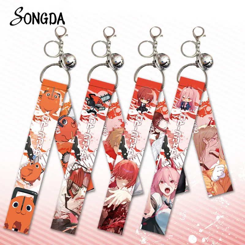 Anime Chainsaw Man Bells Ribbon Lanyards Pochita Denji Power Reze Double Sided Cartoon Cosplay Rope Keychains Strap Jewelry Gift
Anime Chainsaw Man Bells Ribbon Lanyards Pochita Denji Power Reze Double Sided Cartoon Cosplay Rope Keychains Strap Jewelry Gift