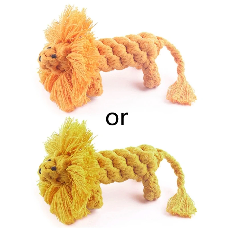Dog Rope Toy for Puppies Teething Inter-active Cotton Rope Chew Toy for Small Dog Cute Lion Shape Dog Toy for Boredom
Dog Rope Toy for Puppies Teething Inter-active Cotton Rope Chew Toy for Small Dog Cute Lion Shape Dog Toy for Boredom