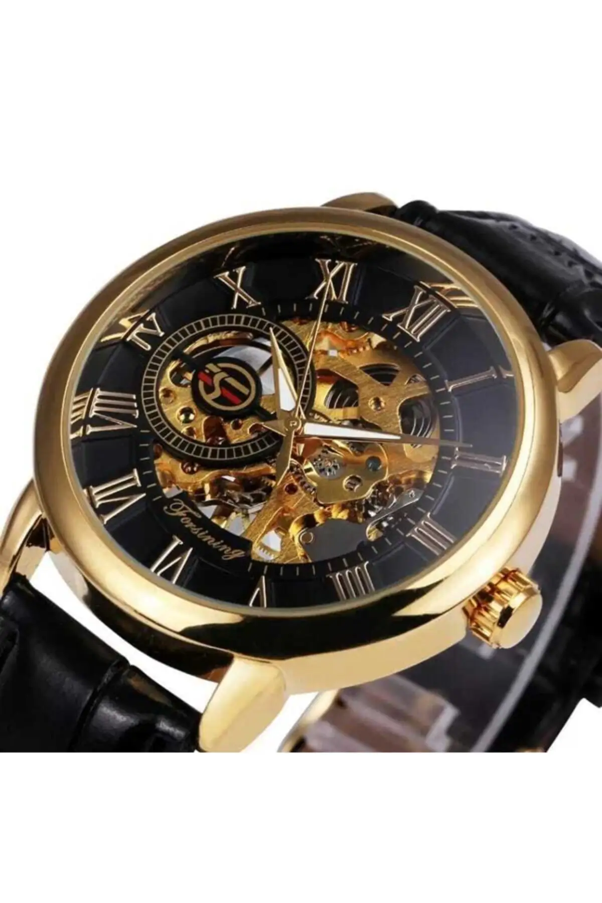 Men's Black Winding Mechanical Leather Band Wristwatch Gifts For Men Design Fashion Products Waterproof Luxury Watches
Men's Black Winding Mechanical Leather Band Wristwatch Gifts For Men Design Fashion Products Waterproof Luxury Watches