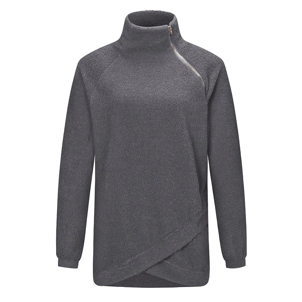 Autumn Winter Women High Collar Tops Temperament Loose Version Simple Generous Long Sleeve Solid Button Shirts Streetwear
Autumn Winter Women High Collar Tops Temperament Loose Version Simple Generous Long Sleeve Solid Button Shirts Streetwear