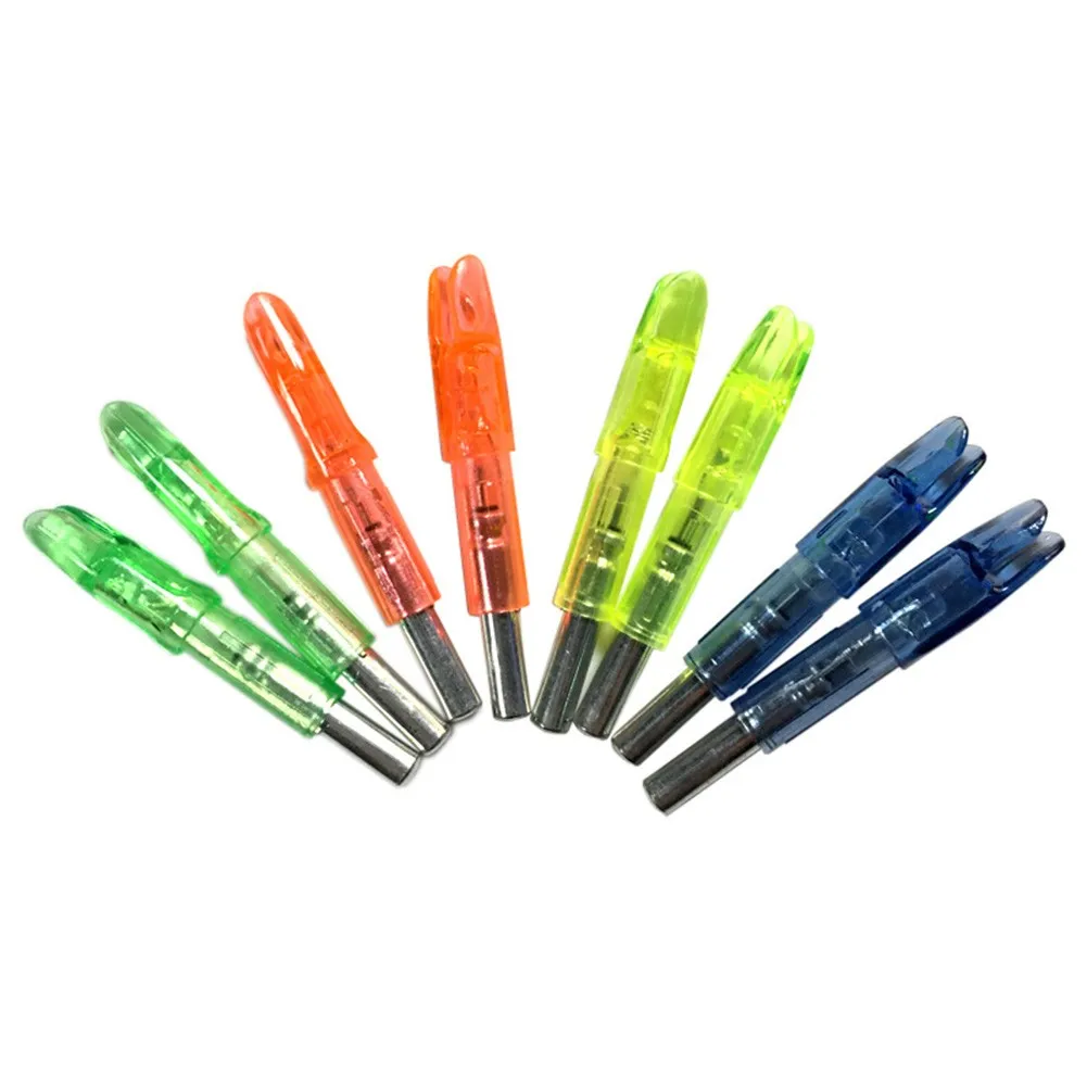 12PCS Red/yellow/blue/green Automatic LED Archery Arrows Lighted Nocks 6.2mm Arrow Nock Tail High Quality Light Weight
12PCS Red/yellow/blue/green Automatic LED Archery Arrows Lighted Nocks 6.2mm Arrow Nock Tail High Quality Light Weight
