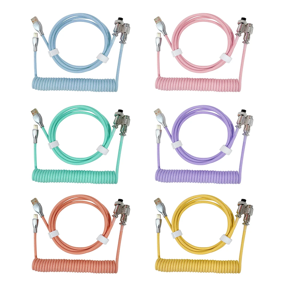Dropshipping Coiled 1.8M Type C USB Cable for Mechanical Keyboard Aviator Connector Spiral Paracord with Double Sleeve
Dropshipping Coiled 1.8M Type C USB Cable for Mechanical Keyboard Aviator Connector Spiral Paracord with Double Sleeve