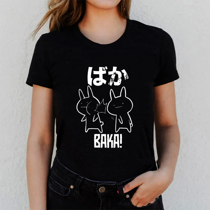 Fun, Printed Bunny T-shirt Cute Cartoon Harajuku T-shirt Women Short Sleeve Printed New Summer Casual White T-shirt Women 
Fun, Printed Bunny T-shirt Cute Cartoon Harajuku T-shirt Women Short Sleeve Printed New Summer Casual White T-shirt Women