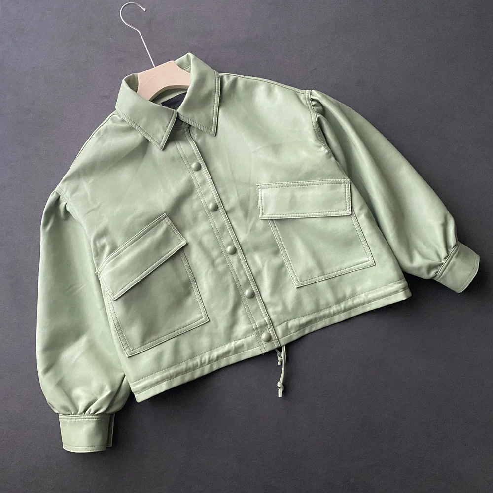 Faux Leather Jacket Women Casual Pu Loose Motorcycle Outwear Female Streetwear Oversized Coat Korean Chic Spring Coat
Faux Leather Jacket Women Casual Pu Loose Motorcycle Outwear Female Streetwear Oversized Coat Korean Chic Spring Coat
