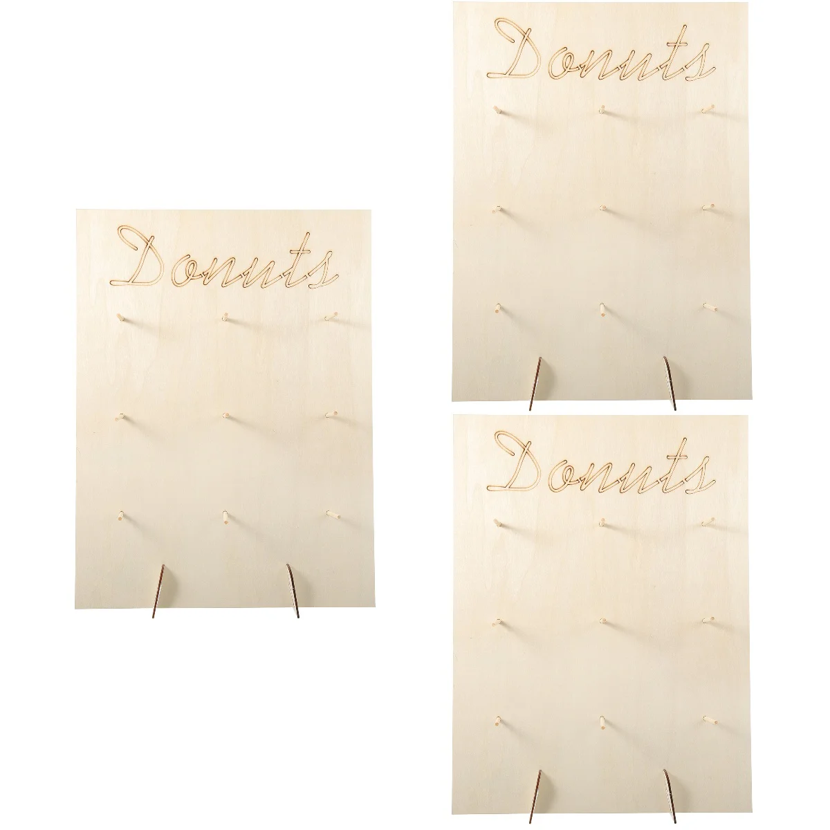 3 Sets Wood Donut Stand Donut Display Board Dessert Table Donut Holder Party Supplies
3 Sets Wood Donut Stand Donut Display Board Dessert Table Donut Holder Party Supplies