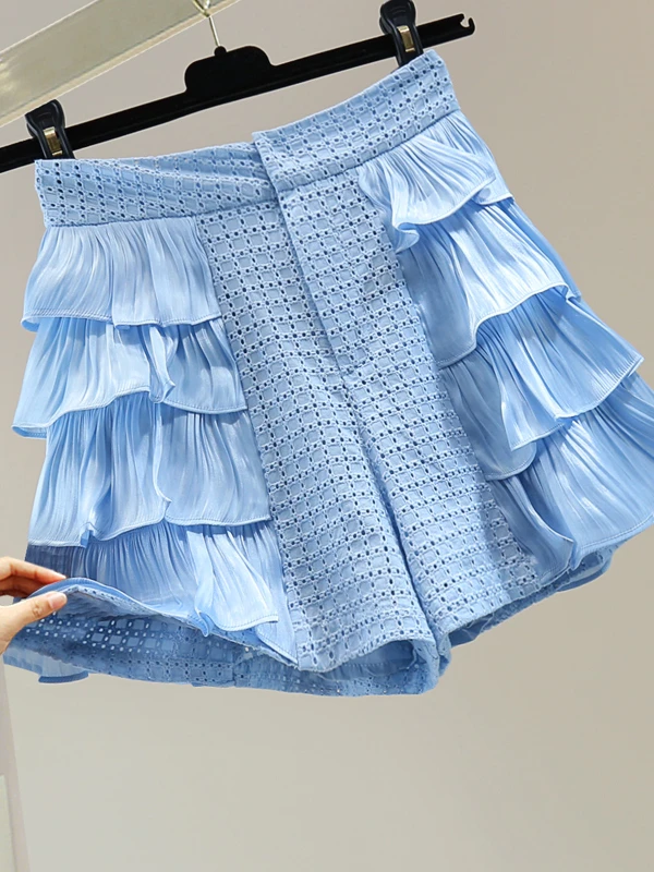 Fashion Anti-glare High Waist A- Line Wide Leg Pants 2022 Summer Korean Loose Slim Hollow Embroidered Solid Color Casual Shorts
Fashion Anti-glare High Waist A- Line Wide Leg Pants 2022 Summer Korean Loose Slim Hollow Embroidered Solid Color Casual Shorts