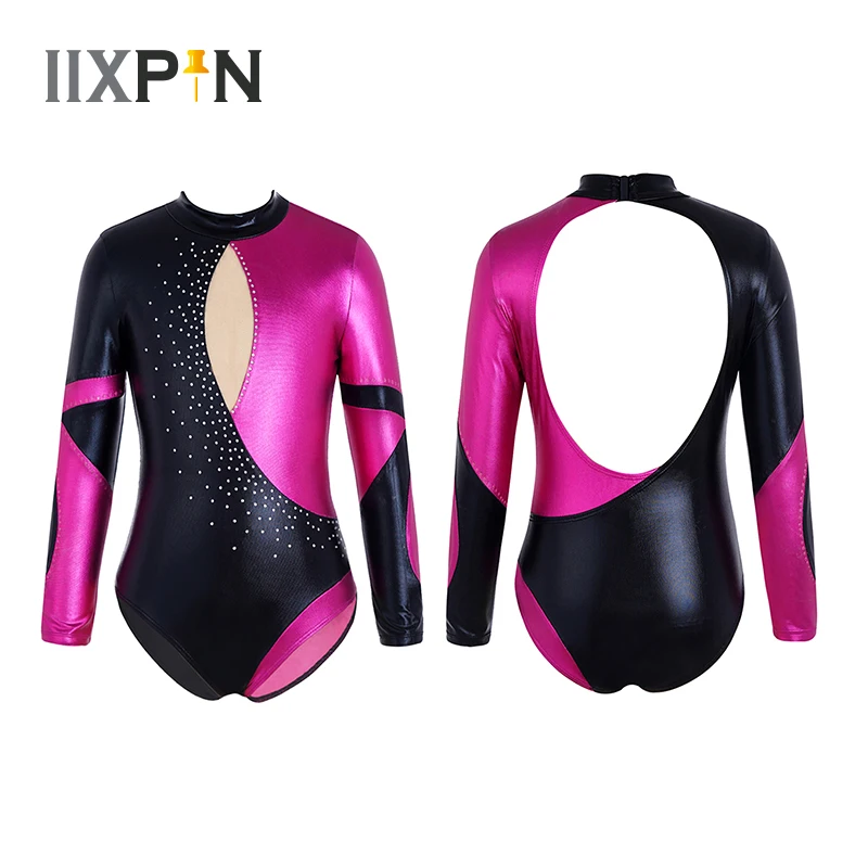 Kids Girls Professional Long Sleeve Open Back Shiny Diamonds Adorned Mesh Patchwork Ballet Dance Gymnastics Leotard Jumpsuit
Kids Girls Professional Long Sleeve Open Back Shiny Diamonds Adorned Mesh Patchwork Ballet Dance Gymnastics Leotard Jumpsuit