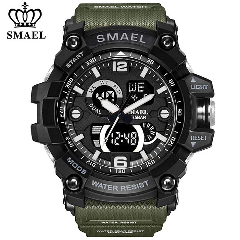SMAEL Digital Watch for Men Sport Men's Quartz Sports Watches Luxury Brand Cool LED Military Wristwatch Timer Male
SMAEL Digital Watch for Men Sport Men's Quartz Sports Watches Luxury Brand Cool LED Military Wristwatch Timer Male