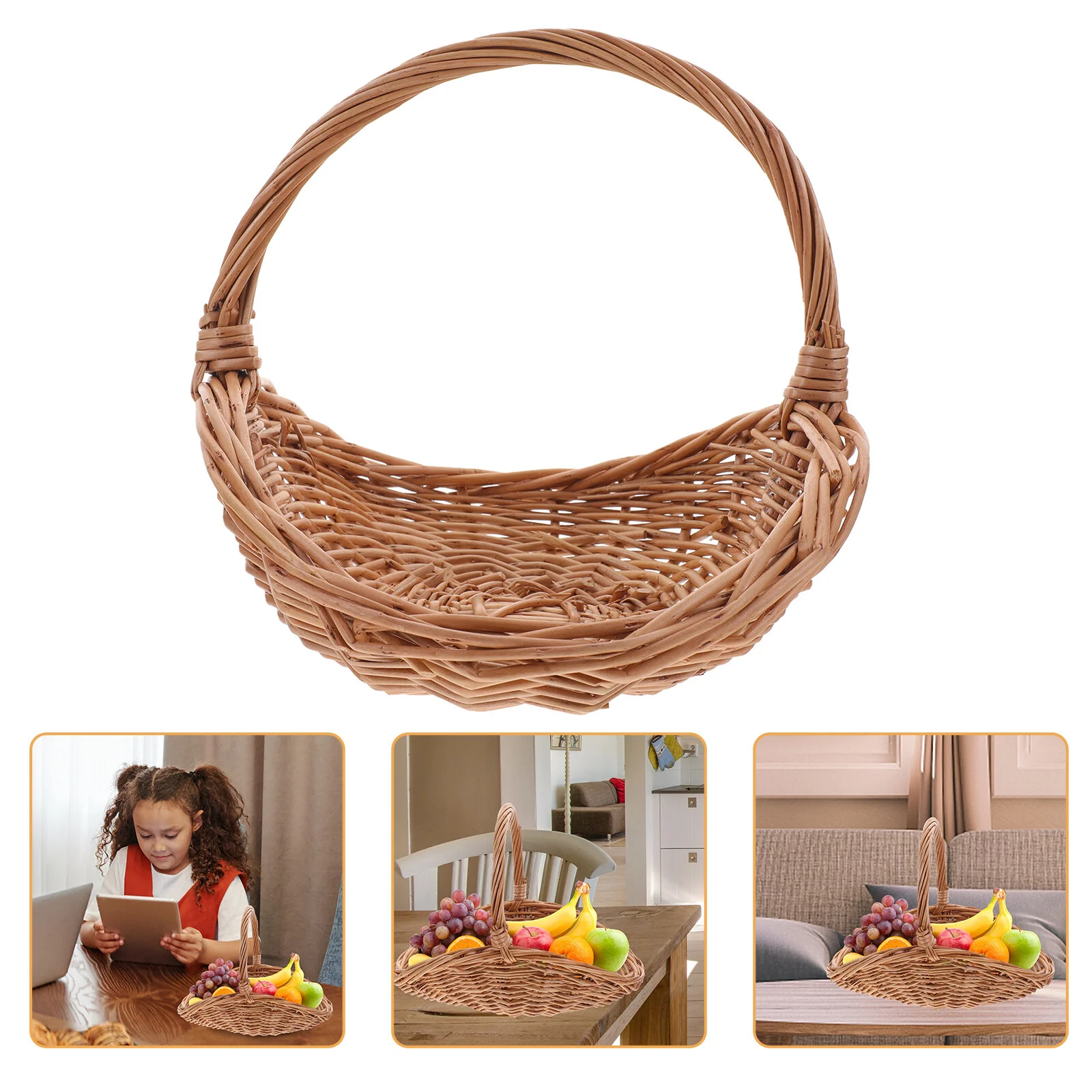 Shopping Basket Hand-made Durable Plastic Fruit Delicate Grocery Household Storage
Shopping Basket Hand-made Durable Plastic Fruit Delicate Grocery Household Storage