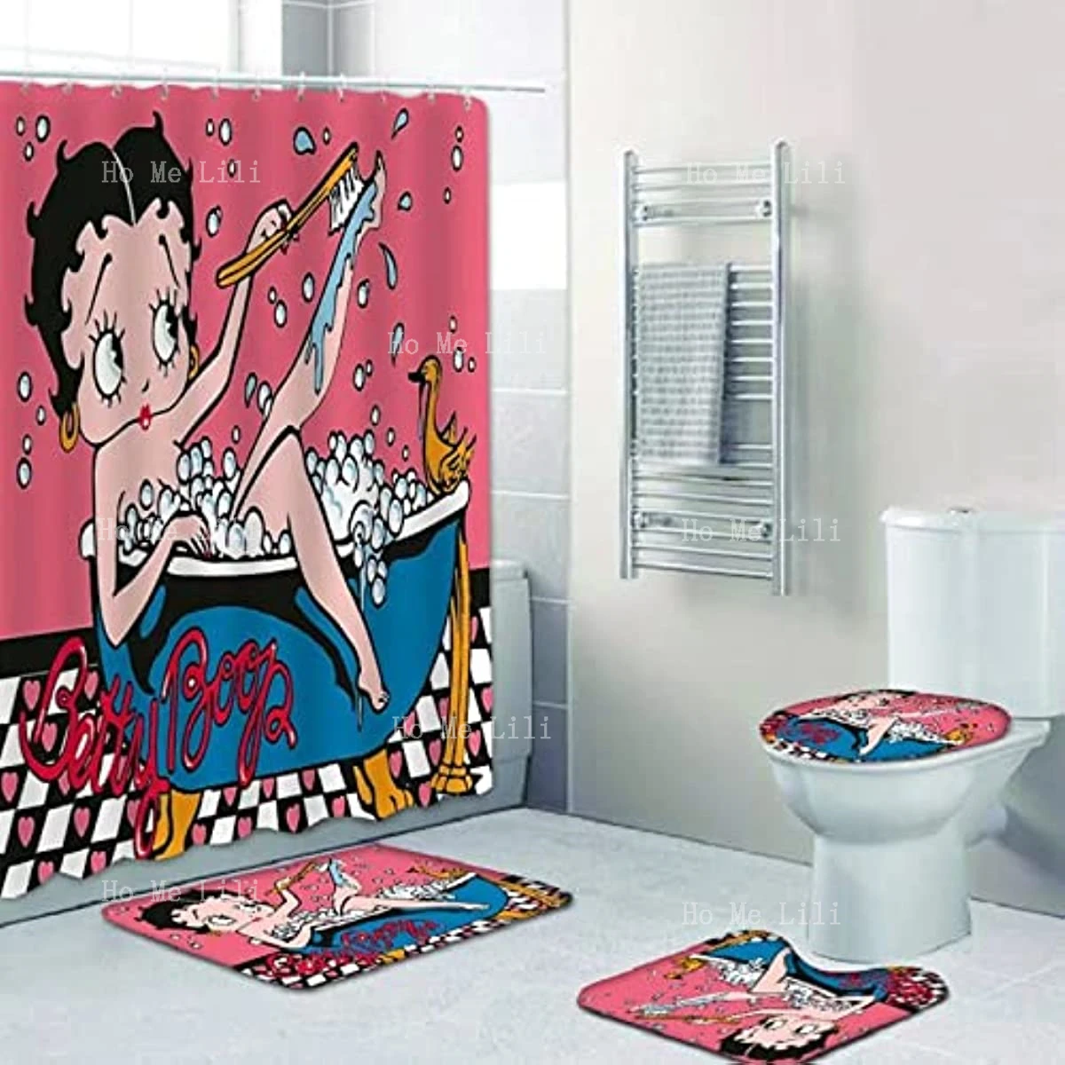With Non-Slip Rug Toilet Lid Cover, Bath Carpet And 12 Hooks Waterproof Shower Curtain Set For Bathroom
With Non-Slip Rug Toilet Lid Cover, Bath Carpet And 12 Hooks Waterproof Shower Curtain Set For Bathroom