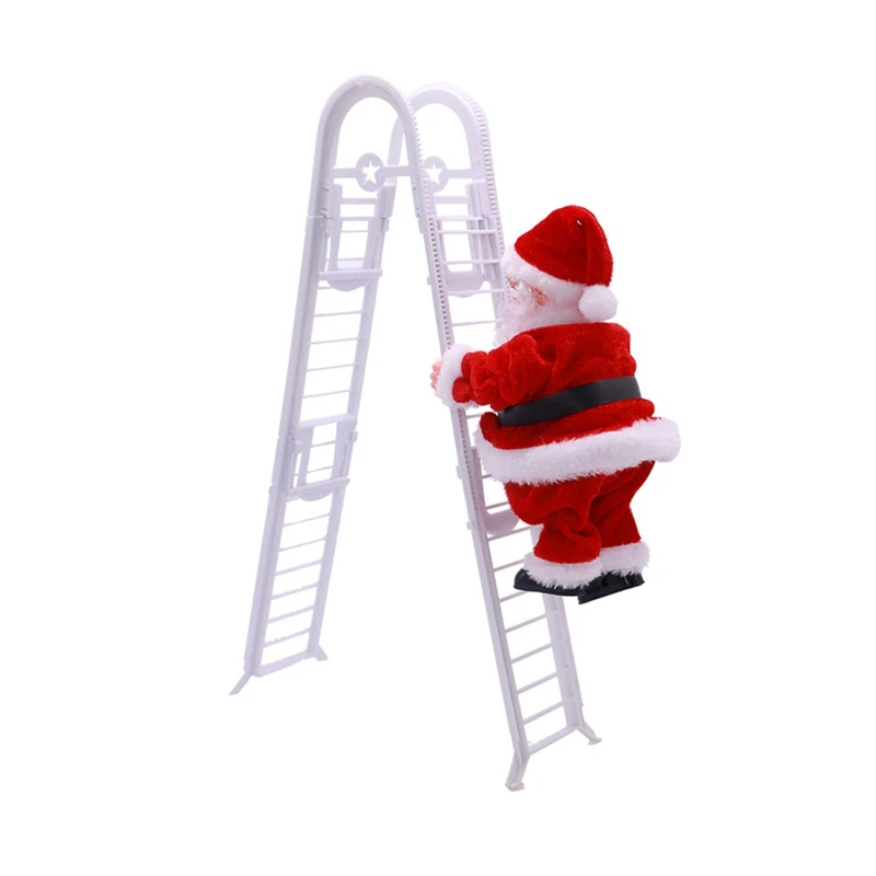 Electric Santa Claus Climbing Ladder Doll With Music Xmas Tree Decor Christmas Tree Outdoor Indoor Decoration
Electric Santa Claus Climbing Ladder Doll With Music Xmas Tree Decor Christmas Tree Outdoor Indoor Decoration