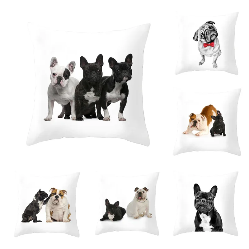 Black Dog Printing Pillowcase Cute Cartoon French Bulldog Pug Throw Pillow Case Dog Decorative Pillowcases Pillow Case Cover
Black Dog Printing Pillowcase Cute Cartoon French Bulldog Pug Throw Pillow Case Dog Decorative Pillowcases Pillow Case Cover