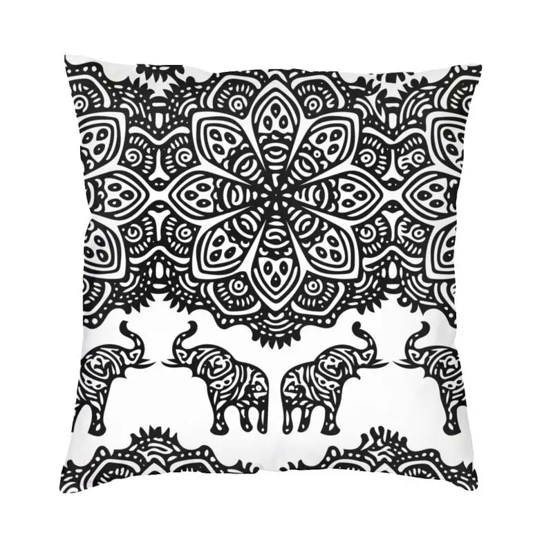 Indian Elephants Cushion Covers Sofa Home Decor Mandala Square Throw Pillow Cover 40x40
Indian Elephants Cushion Covers Sofa Home Decor Mandala Square Throw Pillow Cover 40x40
