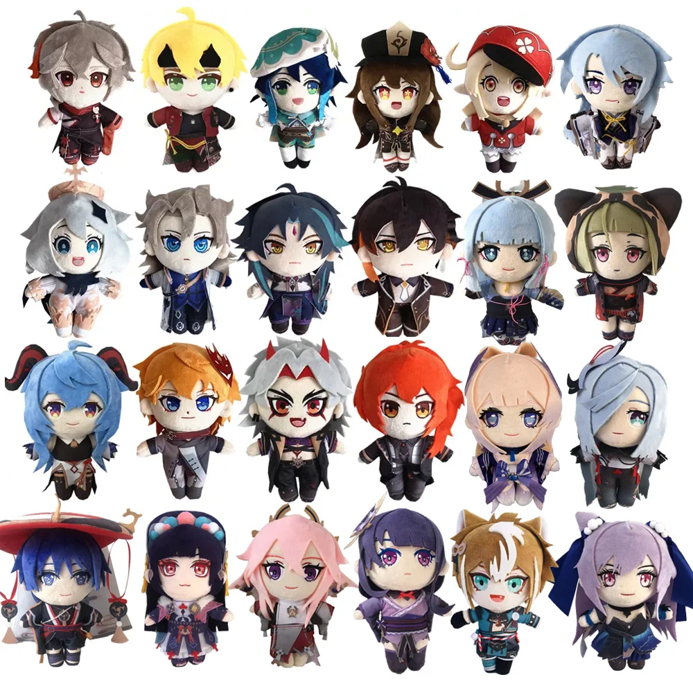 

20cm Game Genshin Impact Arataki Itto Hu Tao XIAO Zhongli Morax Kamisato Ayato Tartaglia Klee Barbatos Plush Doll Pillow Gift