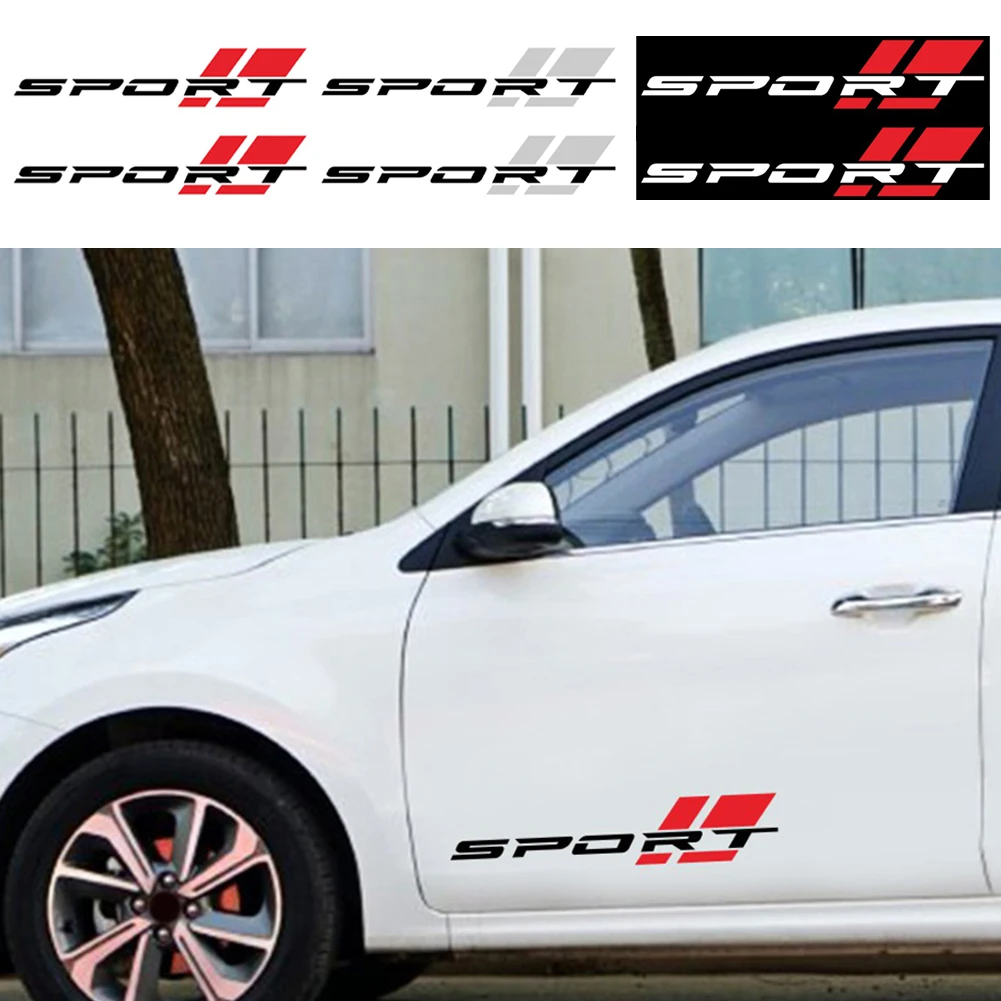 2Pcs Car Side Stickers SPORT Letters PVC Vinyl Graphics Sticker Self Adhesive Decals Rear Fender Tailgate Decoration Accessories
2Pcs Car Side Stickers SPORT Letters PVC Vinyl Graphics Sticker Self Adhesive Decals Rear Fender Tailgate Decoration Accessories