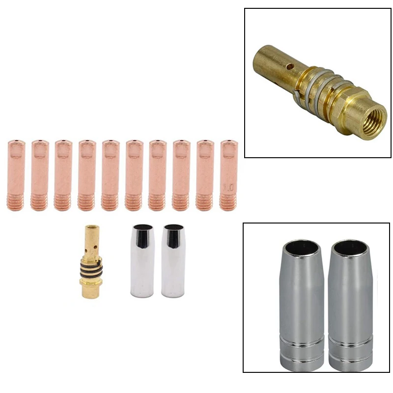 13Pcs 14AK Welding Torch Consumables MIG Torch Gas Nozzle Tip Holder Of 15AK MIG Welding Torch
13Pcs 14AK Welding Torch Consumables MIG Torch Gas Nozzle Tip Holder Of 15AK MIG Welding Torch