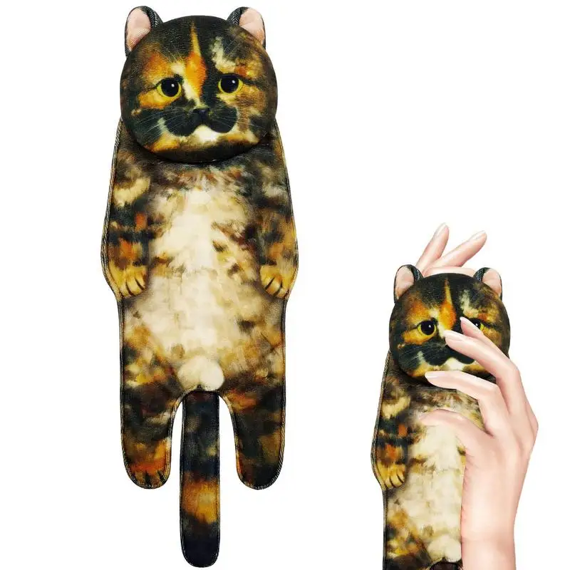 Полотенце для рук в виде кошки, милая кошка, Мочалка для кухни, ванной, кухни, полотенце для рук, декоративная искусственная мочалка, полотен... 
Полотенце для рук в виде кошки, милая кошка, Мочалка для кухни, ванной, кухни, полотенце для рук, декоративная искусственная мочалка, полотен...