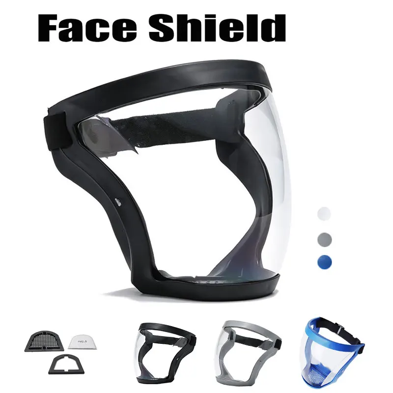 Transparent Full Face Shield Protection Safety Transparent Mask Reusable Hd Screen Dust Proof Anti-wind Head Cover
Transparent Full Face Shield Protection Safety Transparent Mask Reusable Hd Screen Dust Proof Anti-wind Head Cover