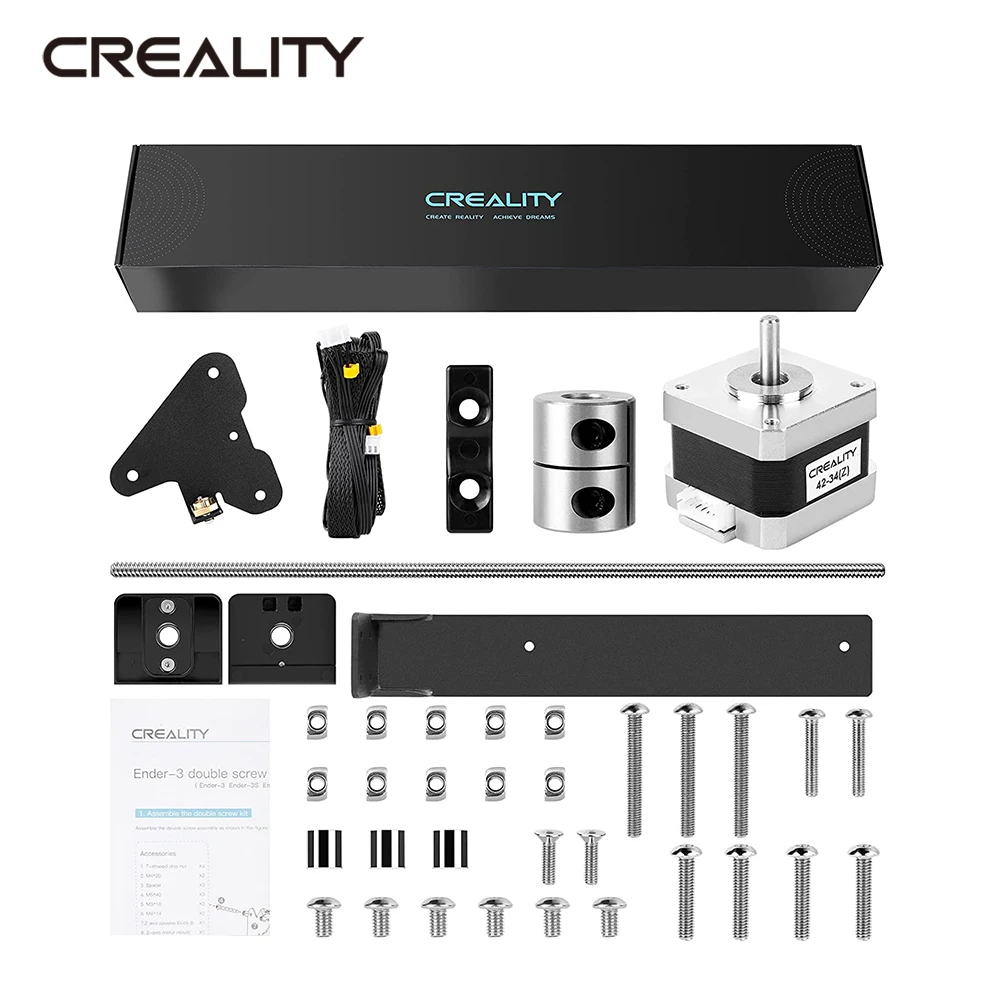 

Creality Ender 3 V2 Dual Z Axis Kit Lead Screw, Dual Screw Rod with Stepper Motor for Creality Ender 3 Ender 3s Ender 3 pro