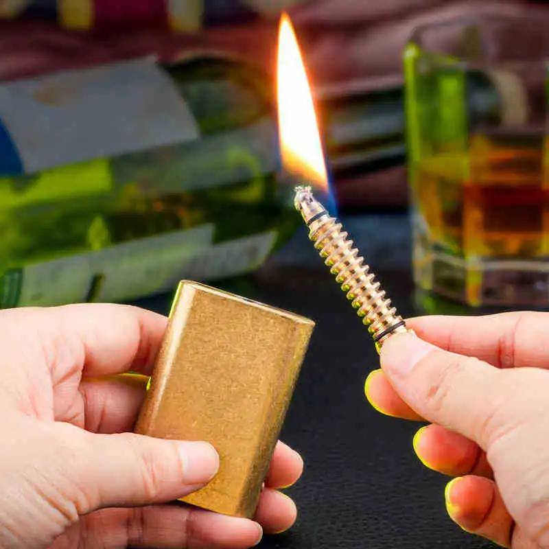 ZORRO Old-fashioned Retro Personality Brass Kerosene Lighter Outdoor Windproof Fire Box 10,000 Times Match Plug Screw Lighter
ZORRO Old-fashioned Retro Personality Brass Kerosene Lighter Outdoor Windproof Fire Box 10,000 Times Match Plug Screw Lighter