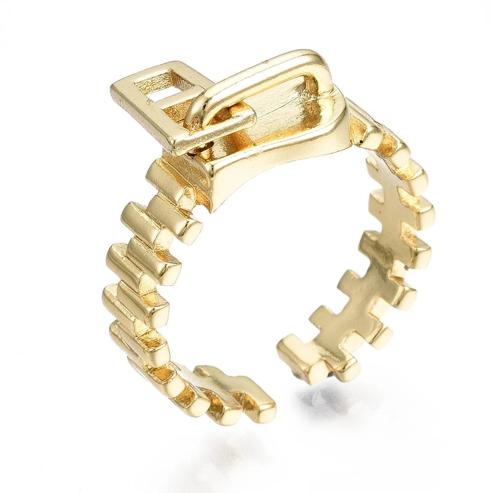 1pc Brass Cuff Rings Open Rings Nickel Free Zipper Real 16K Gold Plated US Size 7 1/4(17.5mm)
1pc Brass Cuff Rings Open Rings Nickel Free Zipper Real 16K Gold Plated US Size 7 1/4(17.5mm)