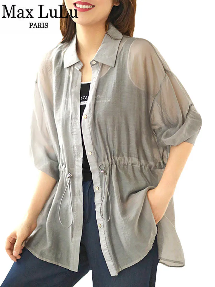 Max LuLu Streetwear 2022 Summer Fashion Korean Style Sexy Clothes Woman Casual Loose Shirts Big Size Tops Elegant Ladies Blouses
Max LuLu Streetwear 2022 Summer Fashion Korean Style Sexy Clothes Woman Casual Loose Shirts Big Size Tops Elegant Ladies Blouses