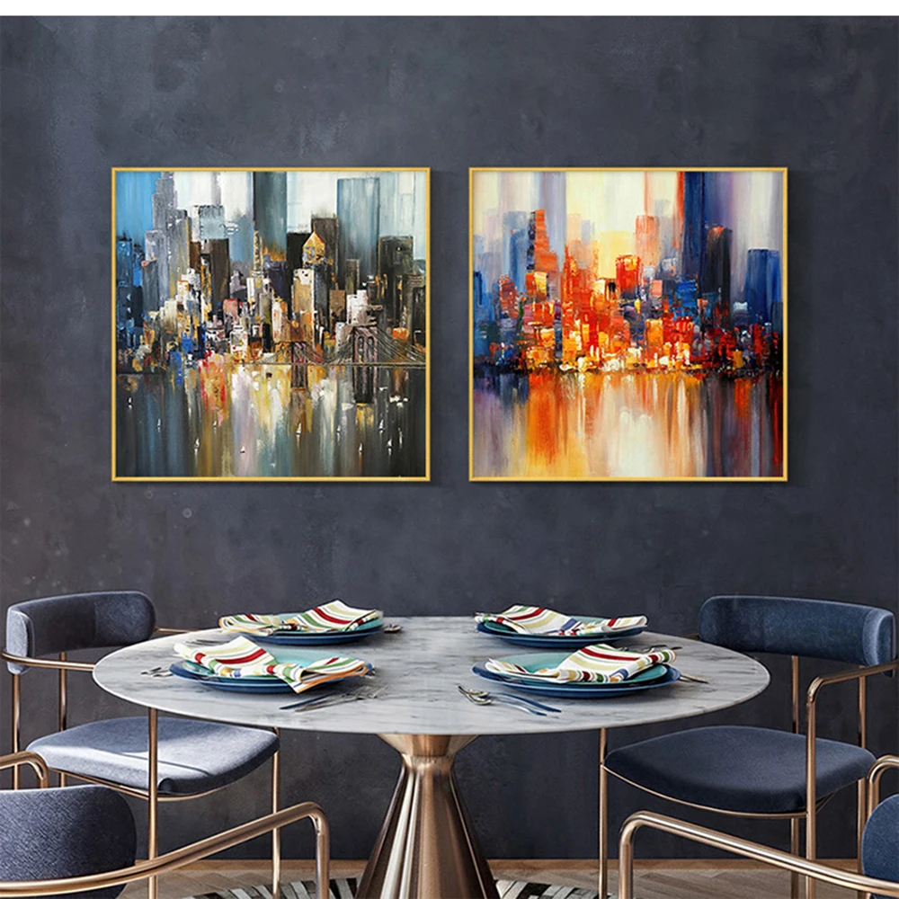 Wall Decor Modern Architecture Handmade Oil Painting Abstract City Landscape Hand-painted Oil Painting On Canvas Artowk Unframed
Wall Decor Modern Architecture Handmade Oil Painting Abstract City Landscape Hand-painted Oil Painting On Canvas Artowk Unframed
