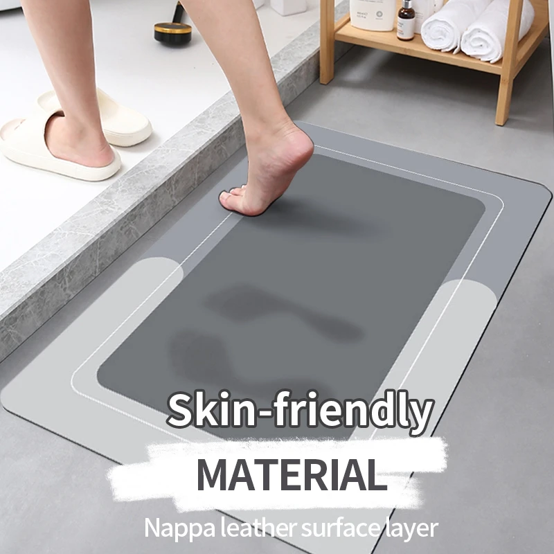 Absorbent Bath Mat Non-slip Bath Pad Washable Napa Skin Floor Mats Shower Room Doormat Quick Drying Bathroom Rug Toilet Footpad
Absorbent Bath Mat Non-slip Bath Pad Washable Napa Skin Floor Mats Shower Room Doormat Quick Drying Bathroom Rug Toilet Footpad