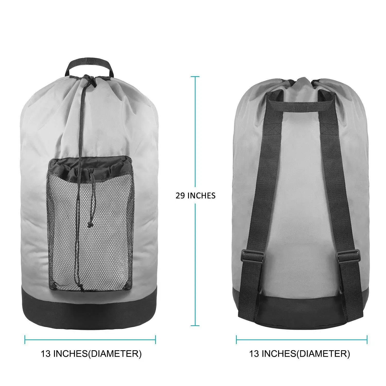 Laundry Bag Backpack with Shoulder Straps Mesh Pocket Durable Nylon Backpack Clothes Hamper Bag with Drawstring Closure washable
Laundry Bag Backpack with Shoulder Straps Mesh Pocket Durable Nylon Backpack Clothes Hamper Bag with Drawstring Closure washable