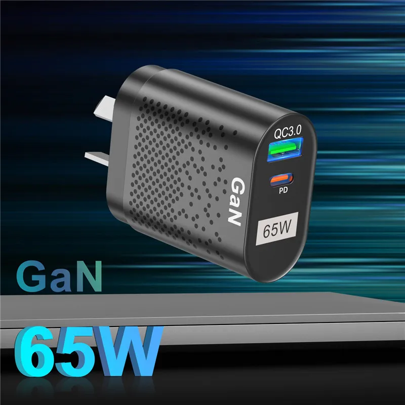 Lovebay Australian Plug 65W GaN Charger Tablet Laptop Fast Charger USB Type C Quick Charger Mobile Phone Charger For iPhone Sony
Lovebay Australian Plug 65W GaN Charger Tablet Laptop Fast Charger USB Type C Quick Charger Mobile Phone Charger For iPhone Sony