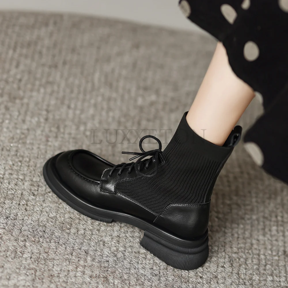 Platform Ankle Boots Women Boots Winter Leathe Boots Lace Up Ankle Boots Motorcycle Thick Heel Platform High Heels
Platform Ankle Boots Women Boots Winter Leathe Boots Lace Up Ankle Boots Motorcycle Thick Heel Platform High Heels