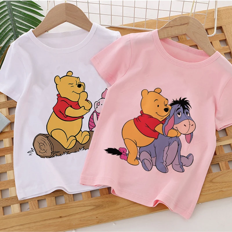 Disney Series Cartoon Winnie The Pooh 2022 Summer Children Clothes Print T-shirt Boy Girl Pink White Fashion Baby Casual Clothes
Disney Series Cartoon Winnie The Pooh 2022 Summer Children Clothes Print T-shirt Boy Girl Pink White Fashion Baby Casual Clothes
