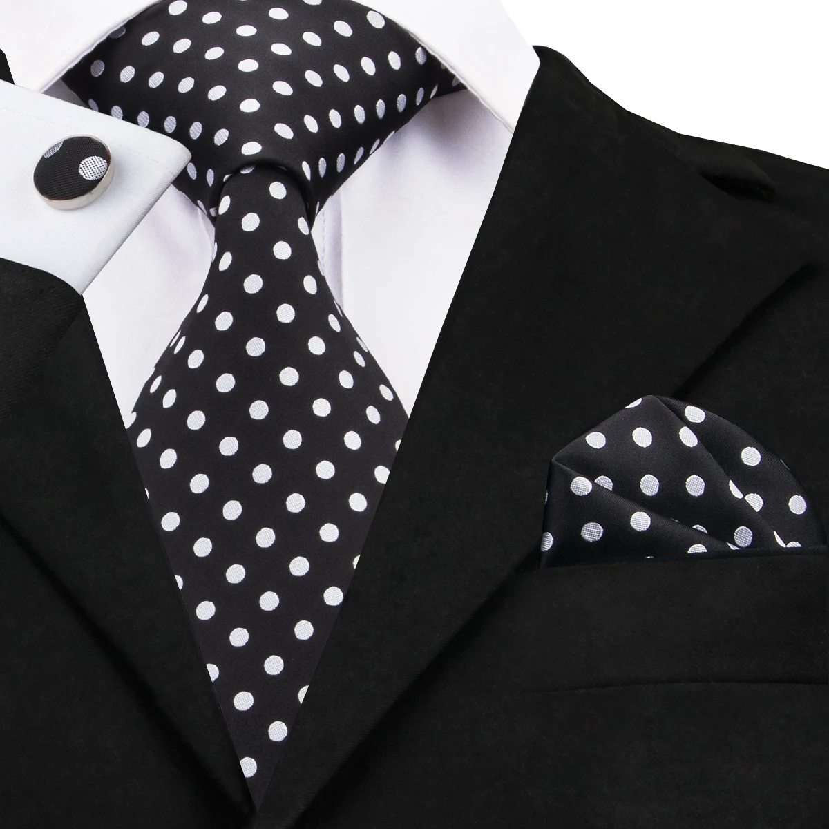 Black White Dot Designer Silk Wedding Tie For Men Handky Cufflink Gift Mens Necktie Fashion Business Party Dropshiping Hi-Tie
Black White Dot Designer Silk Wedding Tie For Men Handky Cufflink Gift Mens Necktie Fashion Business Party Dropshiping Hi-Tie