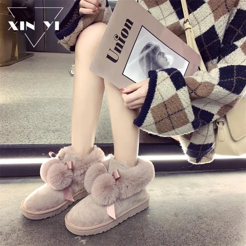 2022 New Women's Pink Cute Furry Warm Snow Boots New Style Fur Boots Thick Bottom Non-slip Waterproof Thick Plush Cotton Shoes
2022 New Women's Pink Cute Furry Warm Snow Boots New Style Fur Boots Thick Bottom Non-slip Waterproof Thick Plush Cotton Shoes