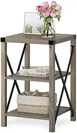 Small End Tables with Storage Shelves, 3-Tier Bed Side Table Night Stands for Bedroom, Living Room, Small Spaces, Modern Farmhou
Small End Tables with Storage Shelves, 3-Tier Bed Side Table Night Stands for Bedroom, Living Room, Small Spaces, Modern Farmhou