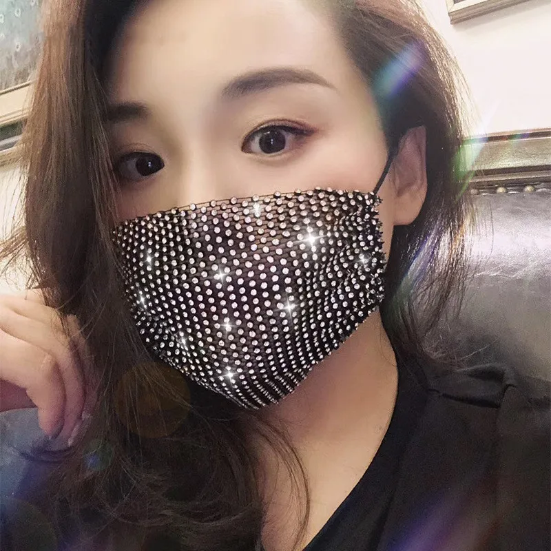 Shiny Rhinestone mask Face Decor Jewelry Bling Elastic Fashion Jewelry Masks With Face Bandana Party Halloween Cosplay Face mask
Shiny Rhinestone mask Face Decor Jewelry Bling Elastic Fashion Jewelry Masks With Face Bandana Party Halloween Cosplay Face mask
