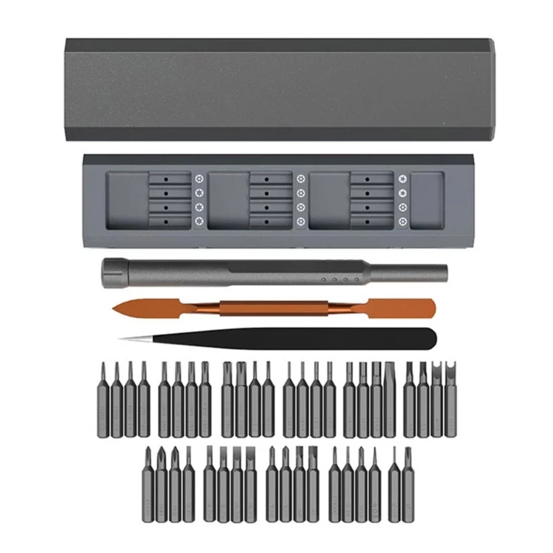 Y1UD Multi-function Magnetic Screwdriver Bit 44 IN 1 Precision Magnetic Drill Bit Detachable Screwdriver Set Mini Tools Box
Y1UD Multi-function Magnetic Screwdriver Bit 44 IN 1 Precision Magnetic Drill Bit Detachable Screwdriver Set Mini Tools Box