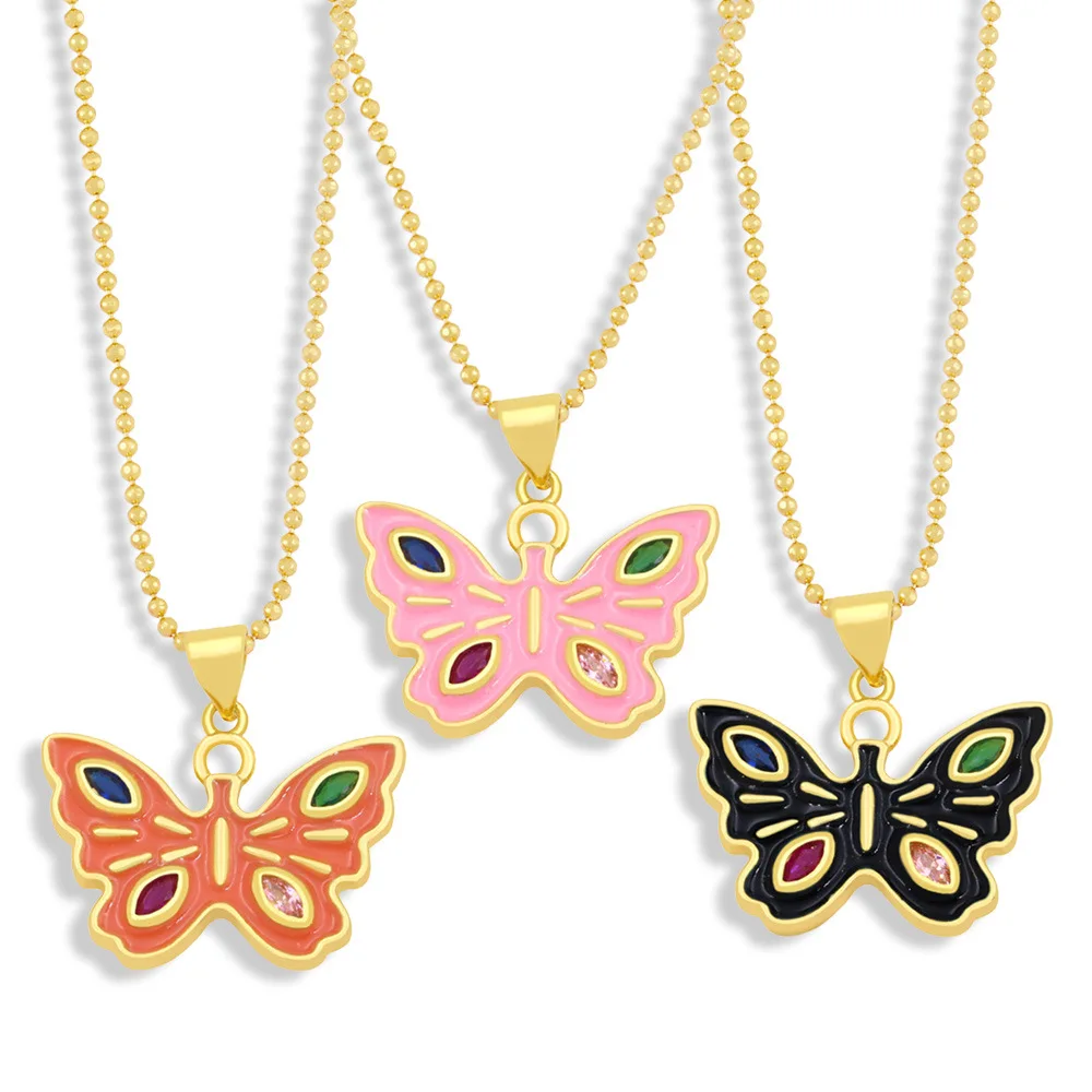 Andralyn New light luxury minority necklace women's fashion color zircon dripping butterfly pendant wholesale
Andralyn New light luxury minority necklace women's fashion color zircon dripping butterfly pendant wholesale