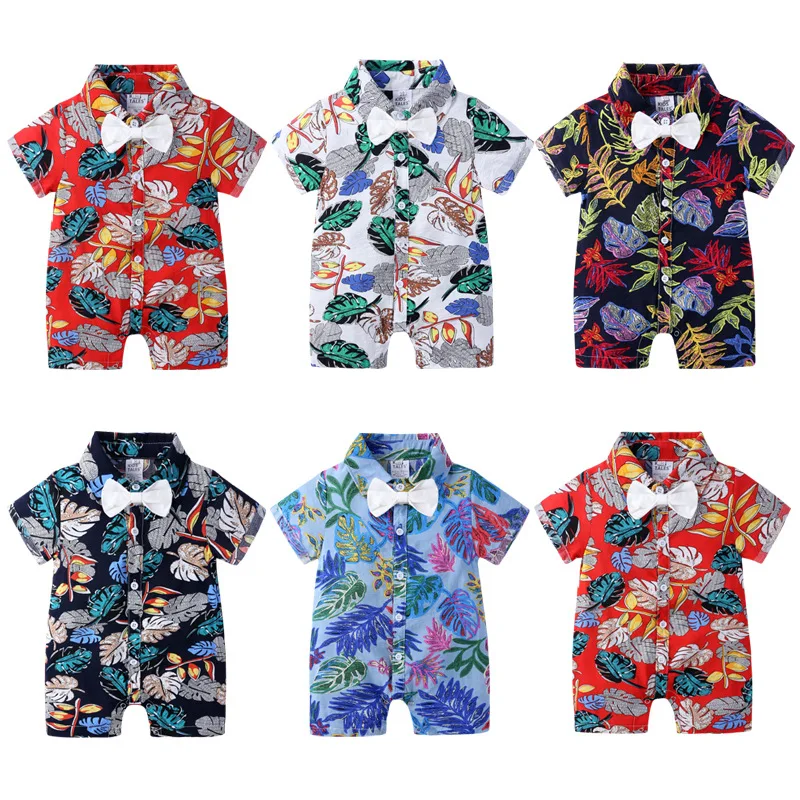 Summer Children Clothes Newborn Baby Boy Floral Gentleman Bow Rompers Cotton Short Sleeve Toddler Clothing
Summer Children Clothes Newborn Baby Boy Floral Gentleman Bow Rompers Cotton Short Sleeve Toddler Clothing