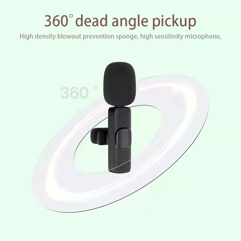 Wireless Lavalier Microphone Portable Audio Video Recording Mic For Phone Live Game Mobile Phone the newest
Wireless Lavalier Microphone Portable Audio Video Recording Mic For Phone Live Game Mobile Phone the newest