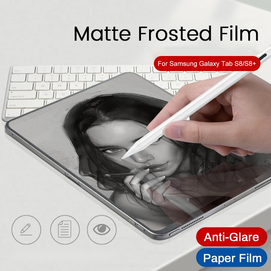 Soft PET Matte Frosted Screen Protectors Cover Film for Samsung Galaxy Tab S8 S8+ S 8 Plus S8Plus X700 X706 X800 X806 11" 12.4"
Soft PET Matte Frosted Screen Protectors Cover Film for Samsung Galaxy Tab S8 S8+ S 8 Plus S8Plus X700 X706 X800 X806 11" 12.4"